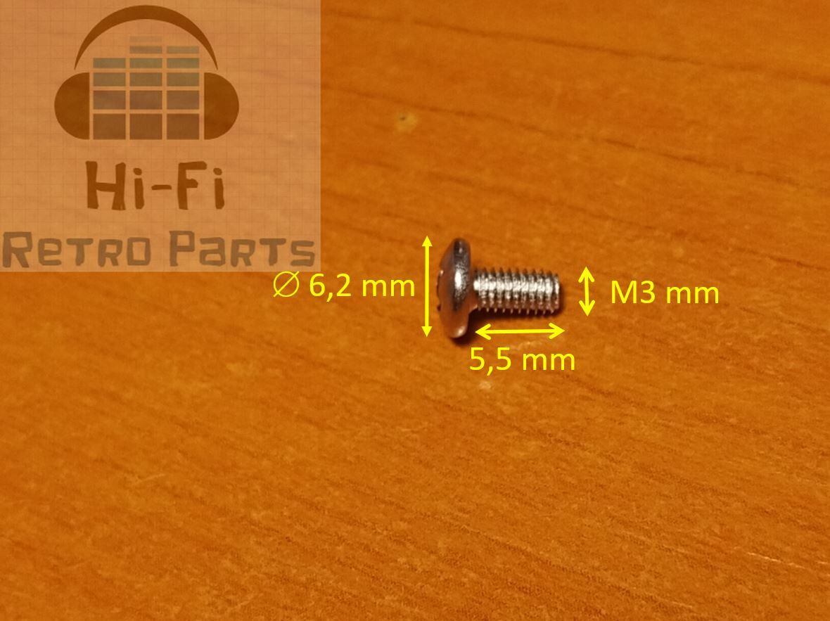 Screw M3 x 5,5 milimeters for HiFi covers - 8 pcs - Image 2
