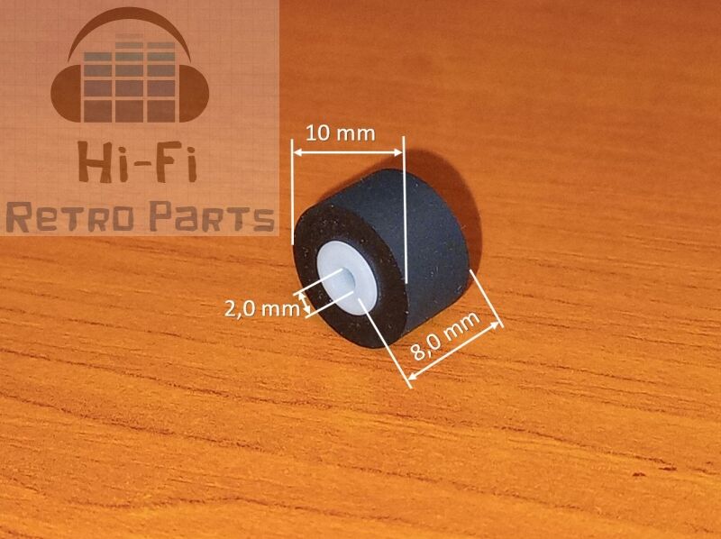 Pinch roller 10x8x2 mm for most decks and boomboxes